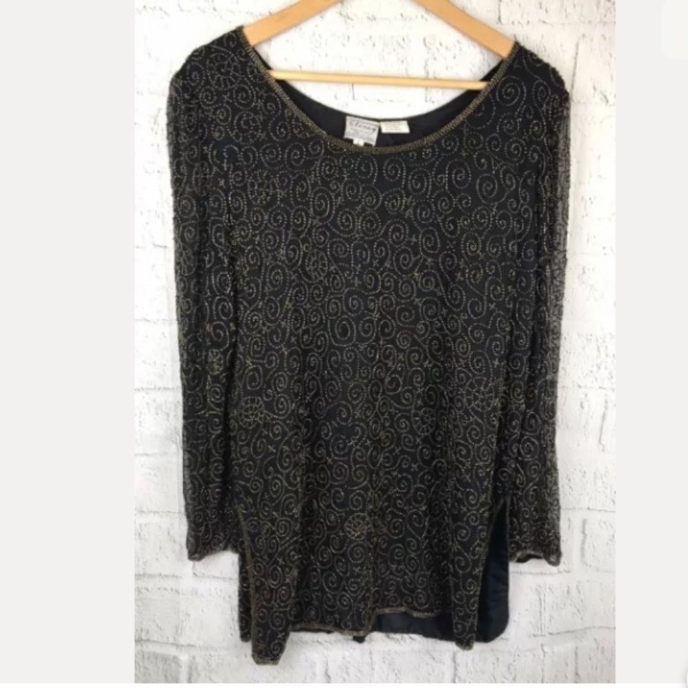 Vintage Stenay Beaded Blouse 